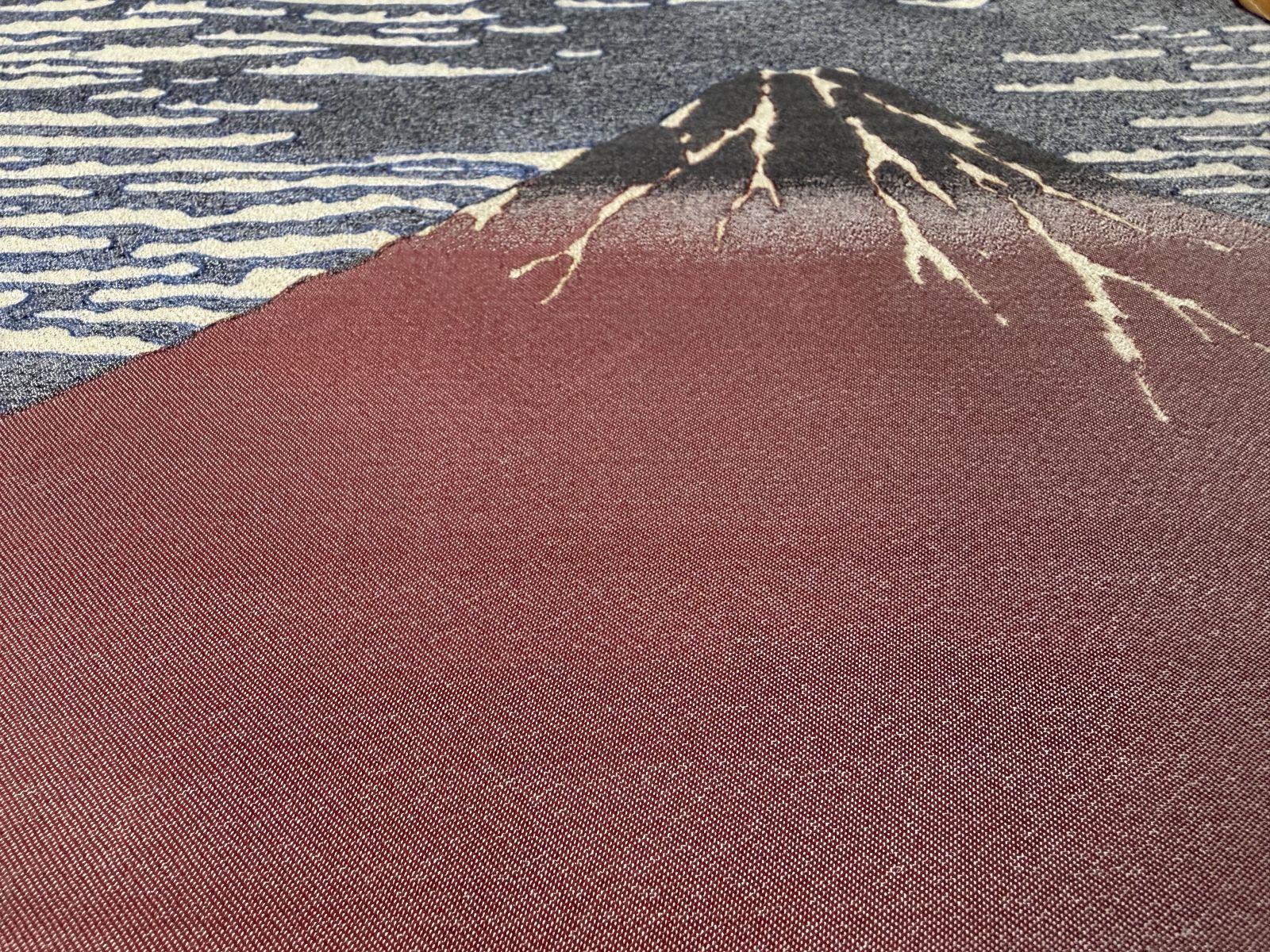 写真織絵画『冨嶽三十六景 凱風快晴（赤富士）