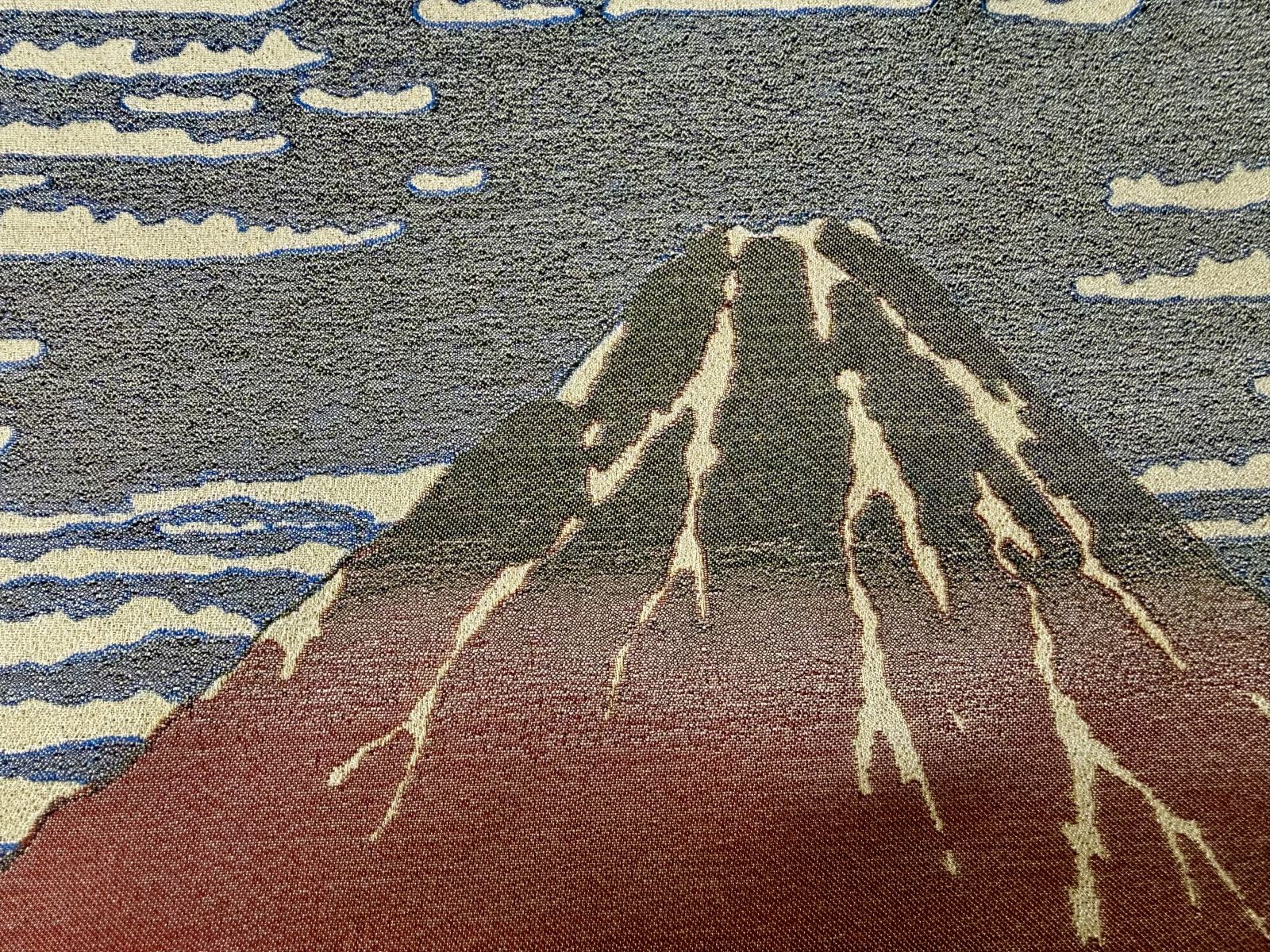 写真織絵画『冨嶽三十六景 凱風快晴（赤富士）