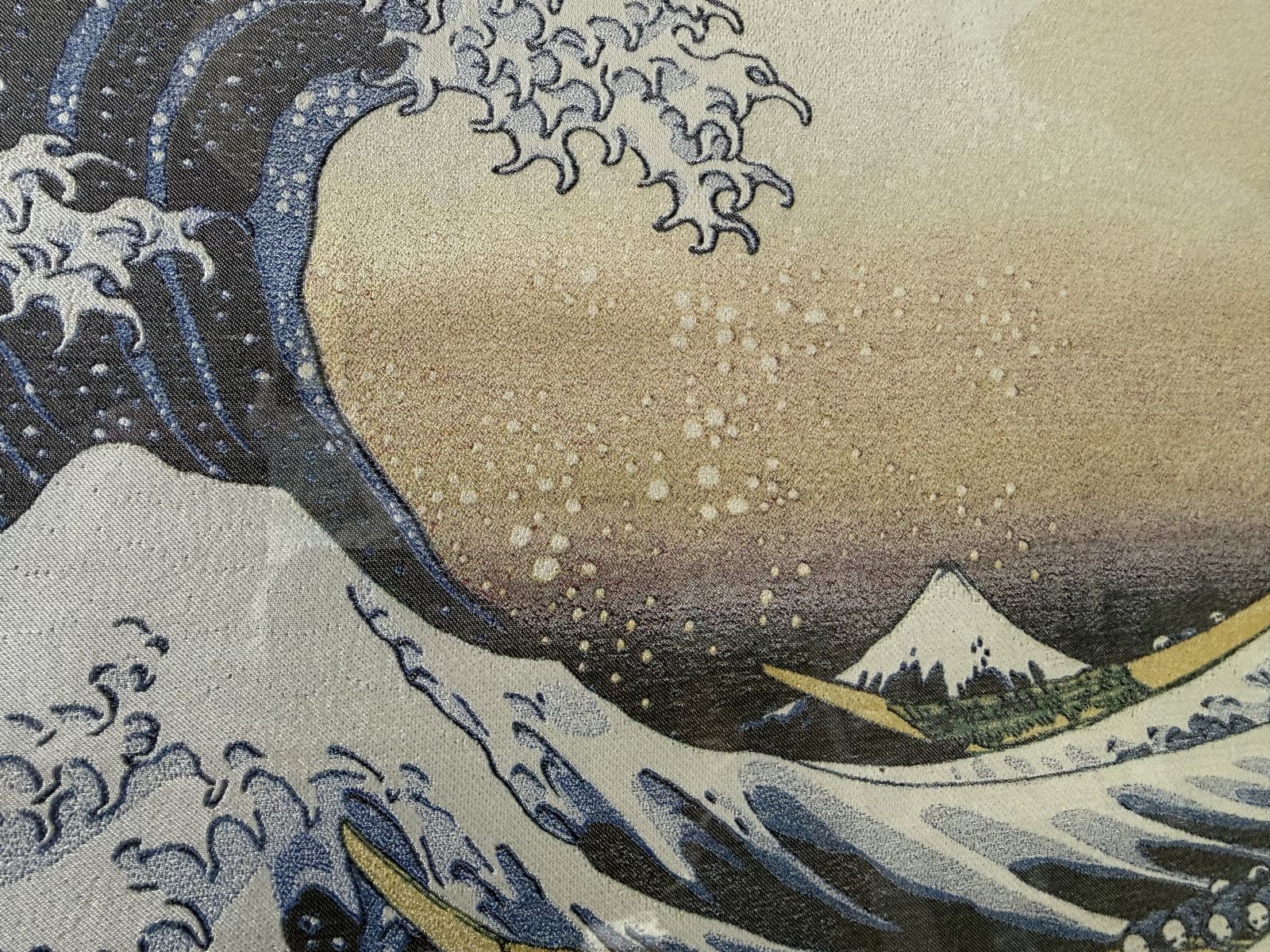 写真織絵画(神奈川沖浪裏)